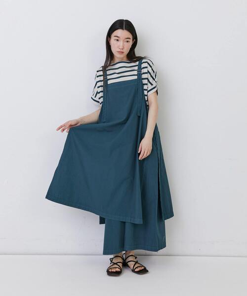 conges payes ADIEU TRISTESSE(コンジェ ペイエ アデュートリステス)の「【1月ベストセラーブランド内4位】レイヤードサロペット(サロペット/オーバーオール・レディース・インディゴブルー/グリーン/ブラウン/ブラック・38)」の5枚目の写真
