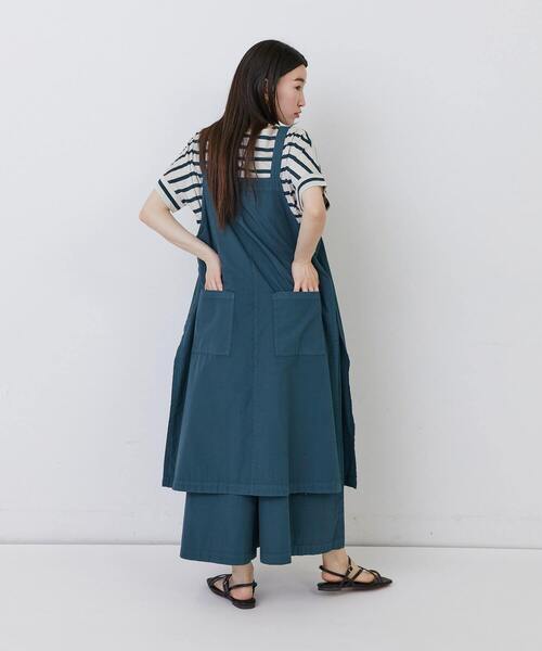 conges payes ADIEU TRISTESSE(コンジェ ペイエ アデュートリステス)の「【1月ベストセラーブランド内4位】レイヤードサロペット(サロペット/オーバーオール・レディース・インディゴブルー/グリーン/ブラウン/ブラック・38)」の7枚目の写真