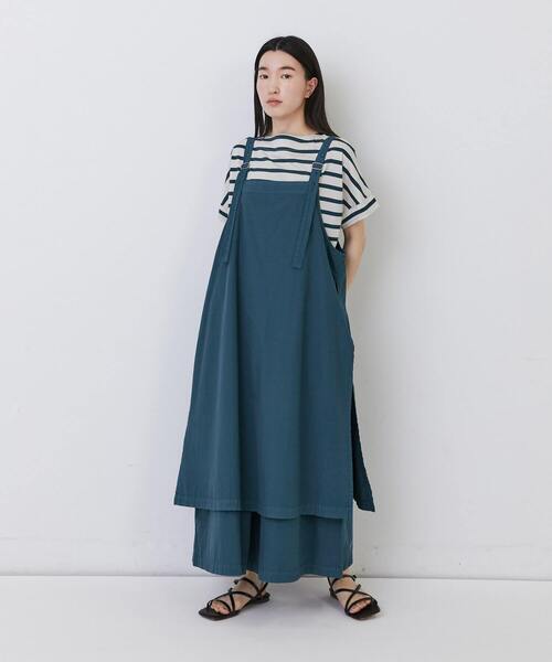 conges payes ADIEU TRISTESSE(コンジェ ペイエ アデュートリステス)の「【1月ベストセラーブランド内4位】レイヤードサロペット(サロペット/オーバーオール・レディース・インディゴブルー/グリーン/ブラウン/ブラック・38)」の8枚目の写真