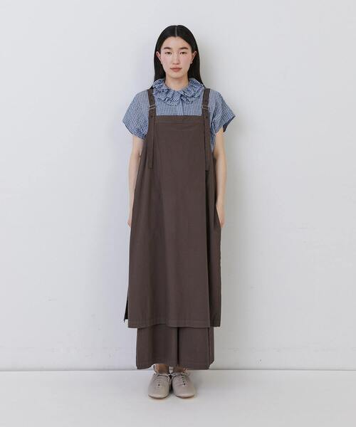 conges payes ADIEU TRISTESSE(コンジェ ペイエ アデュートリステス)の「【1月ベストセラーブランド内4位】レイヤードサロペット(サロペット/オーバーオール・レディース・インディゴブルー/グリーン/ブラウン/ブラック・38)」の16枚目の写真