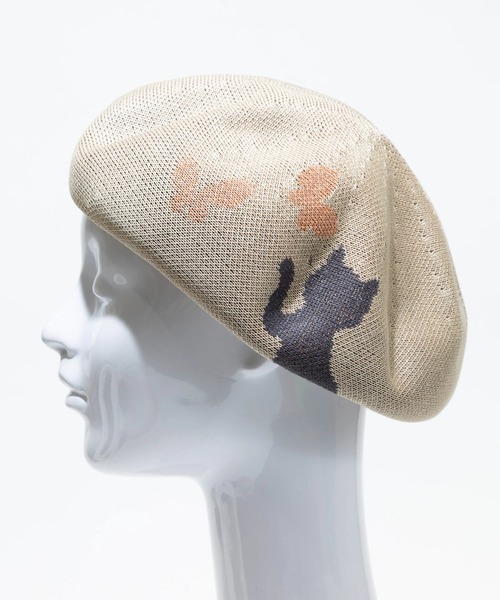 go slow caravan(ゴースローキャラバン)の「HUT/ハット koneko beret(ハンチング/ベレー帽・レディース・オレンジ系その他/ベージュ・FREE)」の2枚目の写真