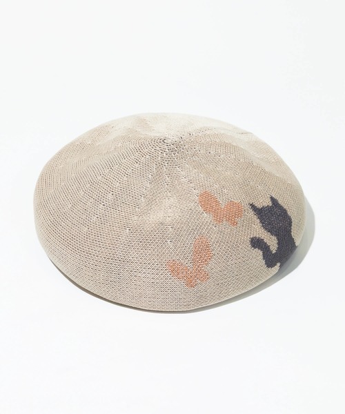 go slow caravan(ゴースローキャラバン)の「HUT/ハット koneko beret(ハンチング/ベレー帽・レディース・オレンジ系その他/ベージュ・FREE)」の8枚目の写真