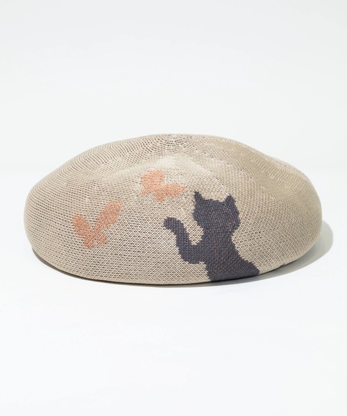go slow caravan(ゴースローキャラバン)の「HUT/ハット koneko beret(ハンチング/ベレー帽・レディース・オレンジ系その他/ベージュ・FREE)」の9枚目の写真