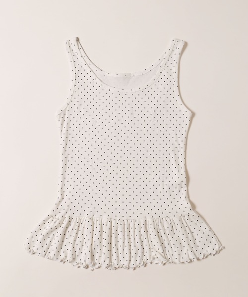 PHILLY（フィリー）の「ドットフリルタンクトップ（タンクトップ・レディース・ホワイト/グレー・FREE）」の19枚目の写真
