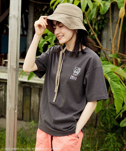 tシャツ SANRIO/サンリオ 'HELLO KITTY' ロックTシャツ/ハローキティ バンドTシャツ レディース SANRIO/サンリオ 'HELLO KITTY' ロックTシャツ/ハローキティ