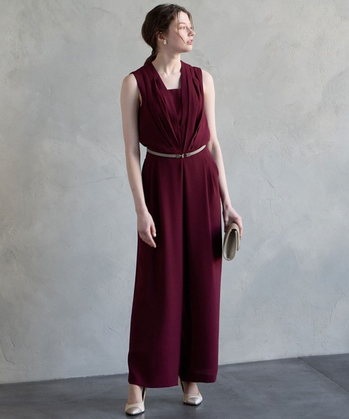 AIMER エメ ストレートパンツオールインワンパーティードレス 結婚式お呼ばれ ストレートパンツオールインワンパーティードレス 結婚式 お呼ばれ