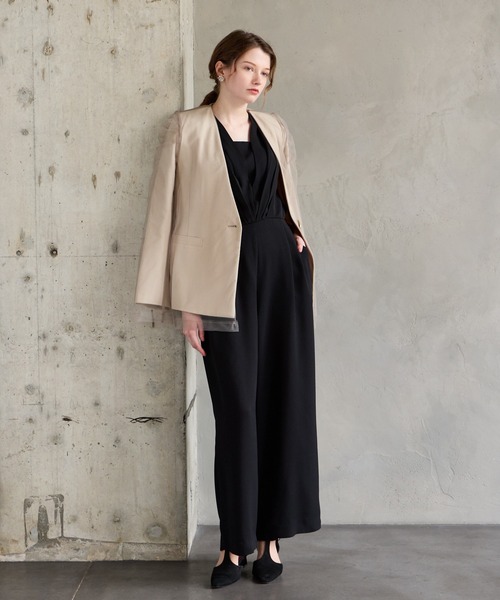 ストレートパンツオールインワンパーティードレス 結婚式 お呼ばれ