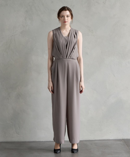 【AIMER】ストレートパンツオールインワンパーティードレス ストレートパンツオールインワンパーティードレス 結婚式 お呼ばれ