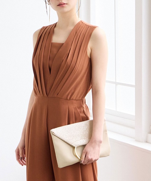 ストレートパンツオールインワンパーティードレス 結婚式 お呼ばれ