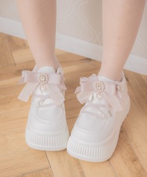 ROJITA ハートビジューリボン厚底シューズ サイズ38 ハートビジューリボン厚底シューズ | Rlab store