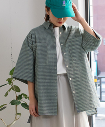 バック刺繍オーバーサイズシャツ