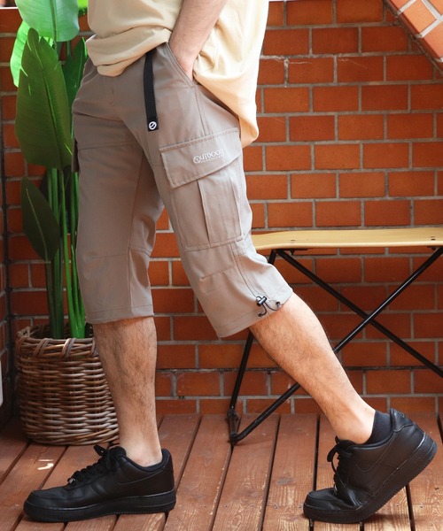 OUTDOOR PRODUCTS(アウトドアプロダクツ)の「OUTDOOR PRODUCTS ストレッチ7分丈カーゴパンツ(カーゴパンツ・メンズ・カーキ/ネイビー/ブラック/グレイッシュベージュ・X-LARGE/MEDIUM/LARGE)」の3枚目の写真