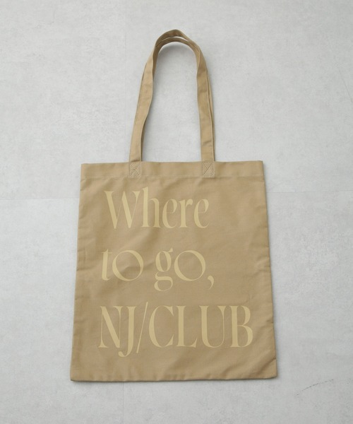 NANO universe(ナノユニバース)の「「NJ/CLUB」 グラフィックロゴトートバッグ(トートバッグ・メンズ・レッド/ベージュ/イエロー/ネイビー・FREE)」の2枚目の写真