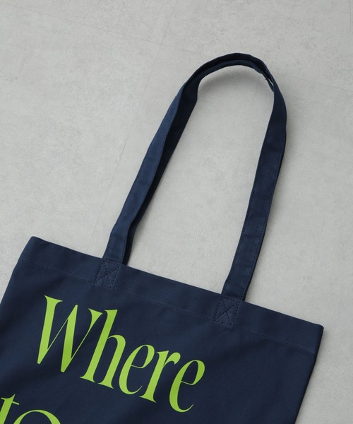 NANO universe(ナノユニバース)の「「NJ/CLUB」 グラフィックロゴトートバッグ(トートバッグ・メンズ・レッド/ベージュ/イエロー/ネイビー・FREE)」の6枚目の写真