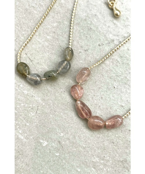 marjour(マージュール)の「COLOR STONE BRACELET(ブレスレット・レディース・ピンク/グレー・FREE)」の1枚目の写真