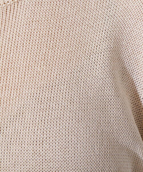 N.(N. Natural Beauty Basic)(エヌエヌナチュラルビューティーベーシック)の「リネンライクオーバーニット(ニット/セーター・レディース・オフホワイト/ブラウン/レッド・MEDIUM)」の17枚目の写真