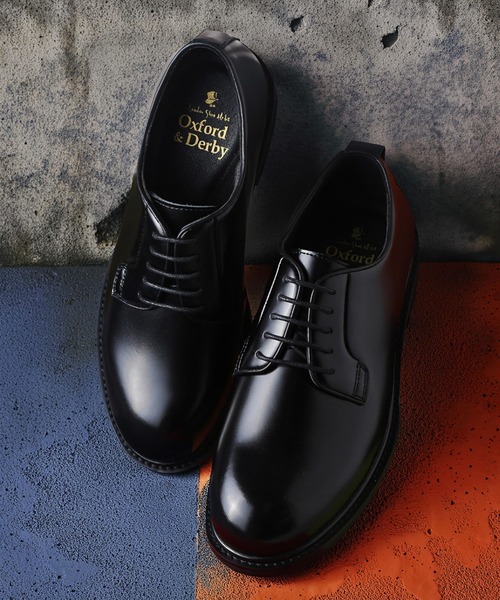 WEB限定 “timeless shoes” プレーントゥ ポストマンシューズ / London