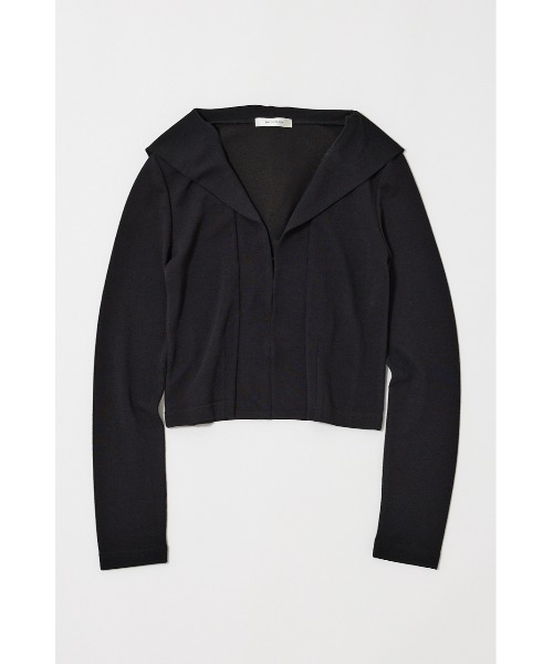MOUSSY(マウジー)の「SHEER HOODIE カーディガン(カーディガン/ボレロ・レディース・オフホワイト/ブラック/ネイビー・FREE)」の4枚目の写真