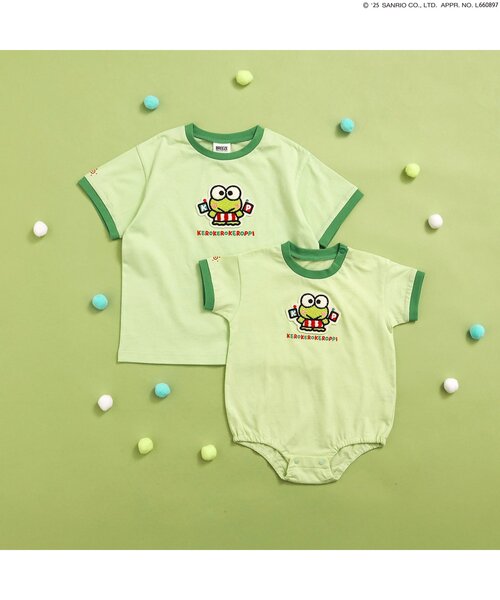 sanrio（サンリオ）の「WEB限定【サンリオキャラクターズ】モチーフリンガーTシャツ（Tシャツ/カットソー・キッズ・オフホワイト/イエロー/グリーン・90/100/110/120）」の6枚目の写真