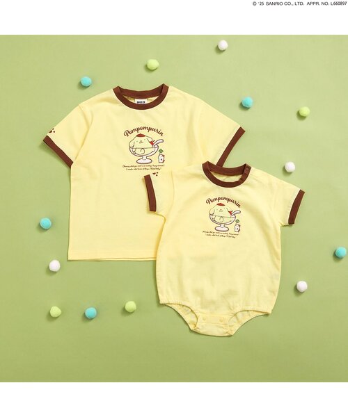 sanrio（サンリオ）の「WEB限定【サンリオキャラクターズ】モチーフリンガーTシャツ（Tシャツ/カットソー・キッズ・オフホワイト/イエロー/グリーン・90/100/110/120）」の8枚目の写真