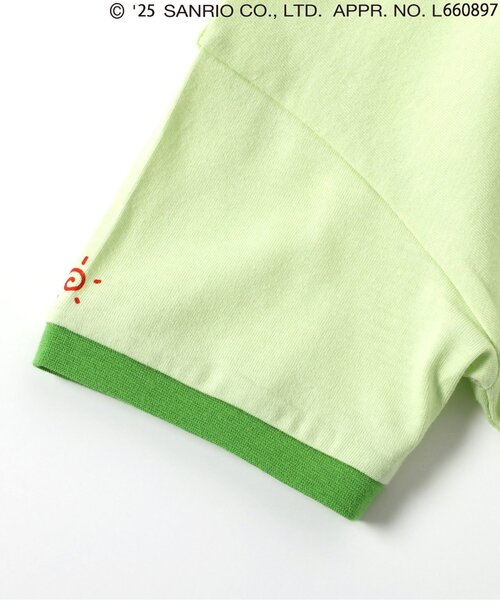 sanrio（サンリオ）の「WEB限定【サンリオキャラクターズ】モチーフリンガーTシャツ（Tシャツ/カットソー・キッズ・オフホワイト/イエロー/グリーン・90/100/110/120）」の11枚目の写真