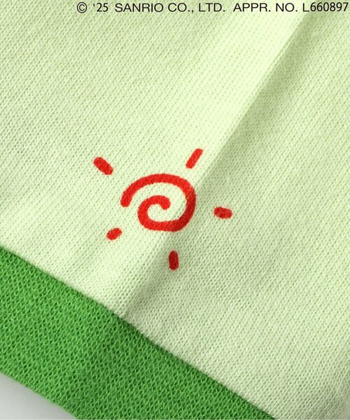 sanrio（サンリオ）の「WEB限定【サンリオキャラクターズ】モチーフリンガーTシャツ（Tシャツ/カットソー・キッズ・オフホワイト/イエロー/グリーン・90/100/110/120）」の12枚目の写真