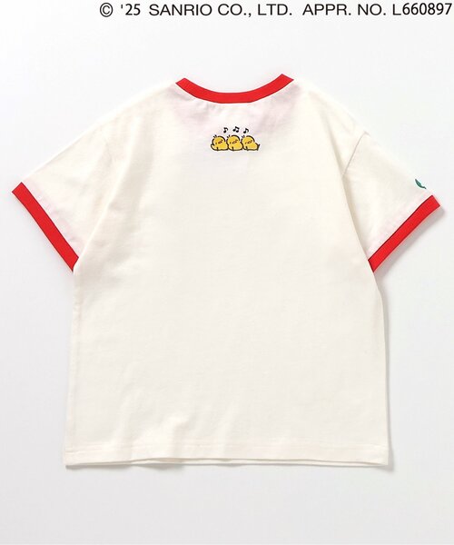 sanrio（サンリオ）の「WEB限定【サンリオキャラクターズ】モチーフリンガーTシャツ（Tシャツ/カットソー・キッズ・オフホワイト/イエロー/グリーン・90/100/110/120）」の20枚目の写真