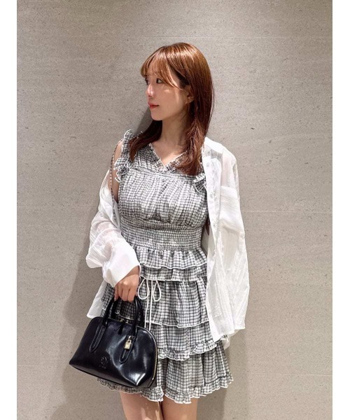 SNIDEL シャーリングフリルブラウス SNIDEL｜シャーリングフリルブラウス | Rakuten Fashion(楽天