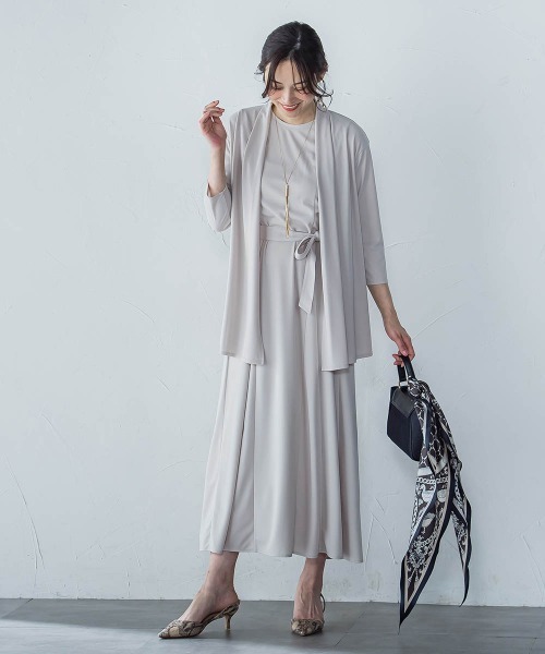 LAUTREAMONT（ロートレアモン）の「【WEB限定】ひやさらシワレスワンピース≪洗濯機で洗える≫（ワンピース・レディース・ブラック/ブラウン/ブルー/ベージュ・11号/9号）」の20枚目の写真