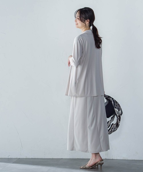 LAUTREAMONT（ロートレアモン）の「【WEB限定】ひやさらシワレスワンピース≪洗濯機で洗える≫（ワンピース・レディース・ブラック/ブラウン/ブルー/ベージュ・11号/9号）」の19枚目の写真