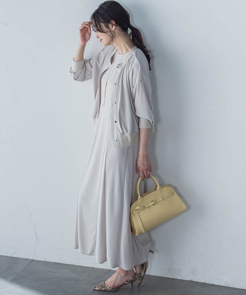 LAUTREAMONT（ロートレアモン）の「【WEB限定】ひやさらシワレスワンピース≪洗濯機で洗える≫（ワンピース・レディース・ブラック/ブラウン/ブルー/ベージュ・11号/9号）」の18枚目の写真