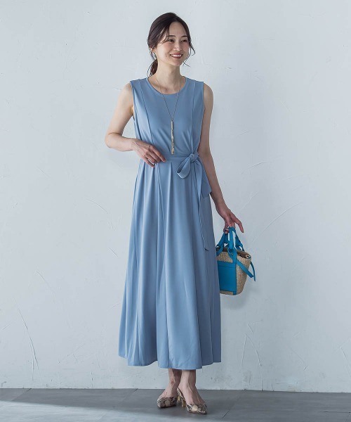 LAUTREAMONT（ロートレアモン）の「【WEB限定】ひやさらシワレスワンピース≪洗濯機で洗える≫（ワンピース・レディース・ブラック/ブラウン/ブルー/ベージュ・11号/9号）」の13枚目の写真