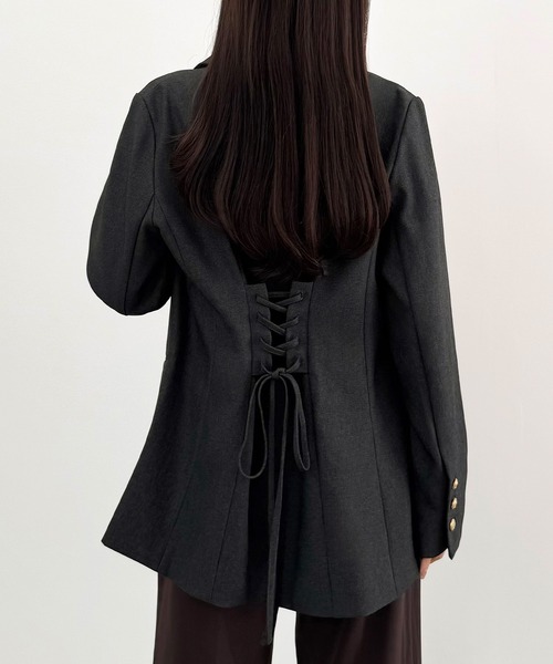 ドルチェ&ガッバーナ 定価約29万円 バックレース テーラードジャケット 36 セール】バックレースアップテーラードジャケット（テーラード