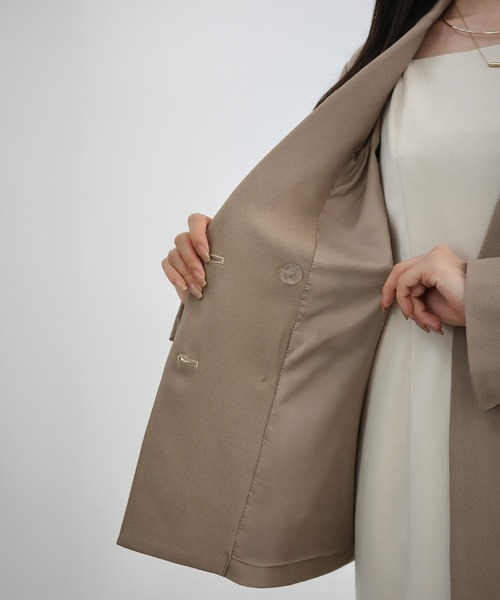 バックレースアップテーラードジャケット（テーラードジャケット