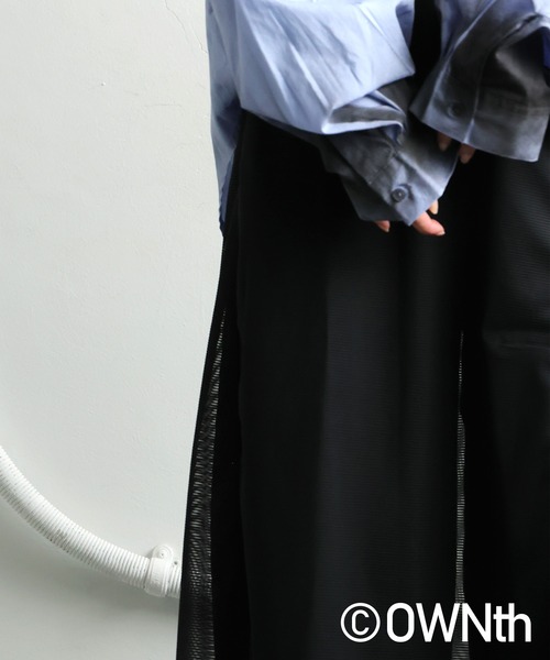 antiqua（アンティカ）の「メッシュ切替 ワイドパンツ（その他パンツ・レディース・ブラック・LARGE/MEDIUM）」の11枚目の写真