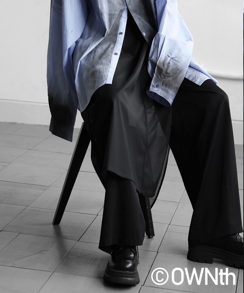 antiqua（アンティカ）の「メッシュ切替 ワイドパンツ（その他パンツ・レディース・ブラック・LARGE/MEDIUM）」の12枚目の写真