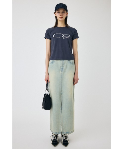 MOUSSY（マウジー）の「OP OVAL MARK Tシャツ（Tシャツ/カットソー・レディース・オフホワイト/レッド/ネイビー・FREE）」の4枚目の写真