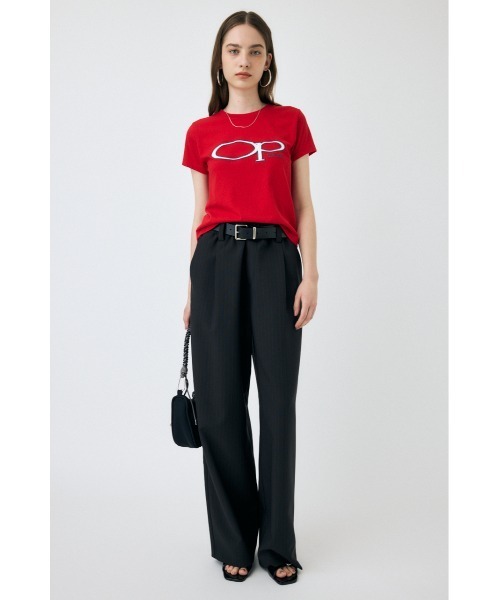 MOUSSY（マウジー）の「OP OVAL MARK Tシャツ（Tシャツ/カットソー・レディース・オフホワイト/レッド/ネイビー・FREE）」の21枚目の写真