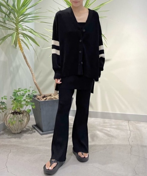 美品LE PHIL ルフィル オーバー サイズ ライン カーディガン オーバーサイズカーディガン | LE PHIL（ル フィル） ｜【公式