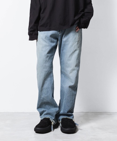 VEIN (ヴェイン)の「13OZ デニム ブーツカット トラウザーズ / 13OZ DENIM BOOT CUT TROUSERS(デニムパンツ・メンズ・ライトインディゴブルー/ダークブラウン/ブラック・1/2/3)」の20枚目の写真