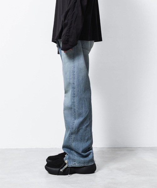VEIN (ヴェイン)の「13OZ デニム ブーツカット トラウザーズ / 13OZ DENIM BOOT CUT TROUSERS(デニムパンツ・メンズ・ライトインディゴブルー/ダークブラウン/ブラック・1/2/3)」の22枚目の写真
