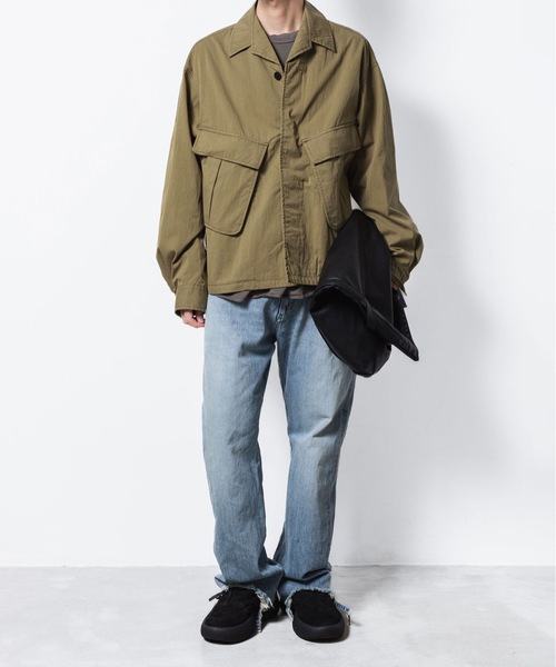 VEIN (ヴェイン)の「13OZ デニム ブーツカット トラウザーズ / 13OZ DENIM BOOT CUT TROUSERS(デニムパンツ・メンズ・ライトインディゴブルー/ダークブラウン/ブラック・1/2/3)」の4枚目の写真