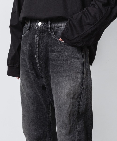 VEIN (ヴェイン)の「13OZ デニム ブーツカット トラウザーズ / 13OZ DENIM BOOT CUT TROUSERS(デニムパンツ・メンズ・ライトインディゴブルー/ダークブラウン/ブラック・1/2/3)」の11枚目の写真