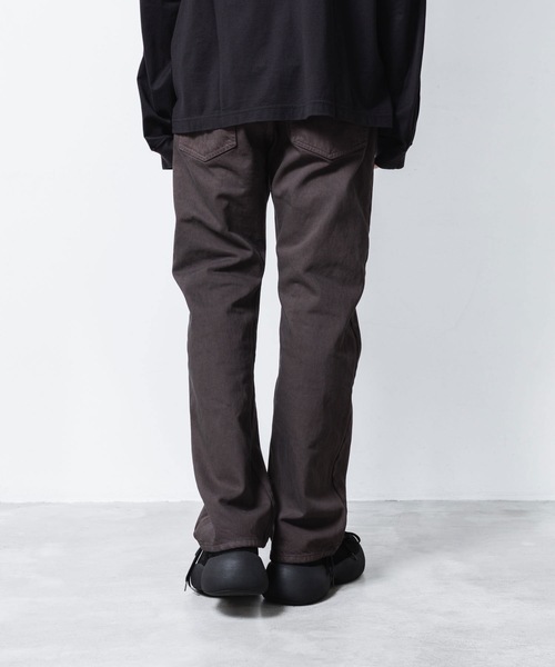 VEIN (ヴェイン)の「13OZ デニム ブーツカット トラウザーズ / 13OZ DENIM BOOT CUT TROUSERS(デニムパンツ・メンズ・ライトインディゴブルー/ダークブラウン/ブラック・1/2/3)」の19枚目の写真
