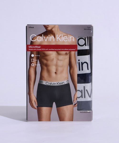 Calvin Klein（カルバン・クライン）の「【Calvin Klein/カルバンクライン】ワンポイントロゴ ローライズ ボクサーパンツ 3枚セット（ボクサーパンツ・メンズ・ブラック/その他/その他1・M/L/S/XL）」の4枚目の写真