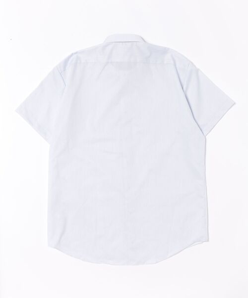 TOKYO SHIRTS(トウキョウシャツ)の「【超形態安定】 形態安定ノンアイロン ワイド 半袖ビジネスワイシャツ(大きいサイズ)(ビジネスシャツ・メンズ・ブルー・首回り47cm/首回り45cm)」の7枚目の写真