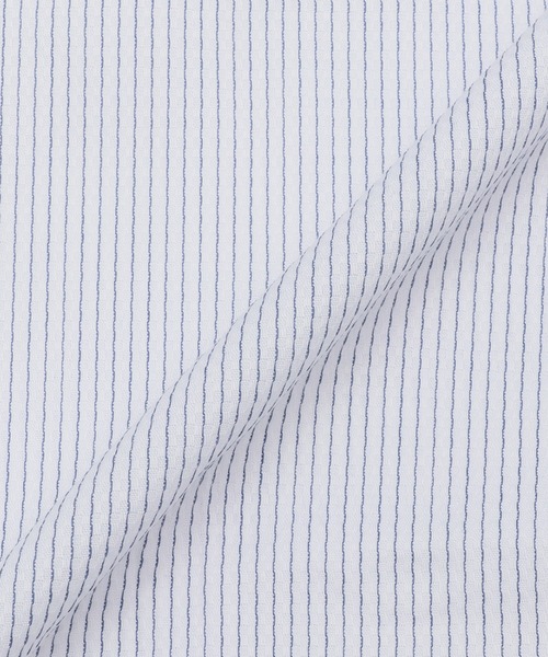 TOKYO SHIRTS(トウキョウシャツ)の「【超形態安定】 形態安定ノンアイロン ワイド 半袖ビジネスワイシャツ(大きいサイズ)(ビジネスシャツ・メンズ・ブルー・首回り47cm/首回り45cm)」の5枚目の写真
