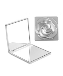 Ein（アイン）の「Ein/ローズモチーフ 両面 メイク コンパクトミラー 鏡（手鏡/メイクミラー）」