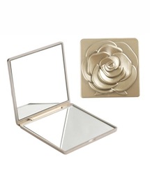 Ein（アイン）の「Ein/ローズモチーフ 両面 メイク コンパクトミラー 鏡（手鏡/メイクミラー）」