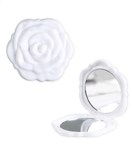 セール】Ein/ローズモチーフ 両面 メイク コンパクトミラー 鏡（手鏡